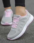 Womens Flats Sneakers Mesh Breathable