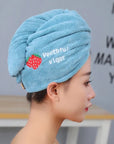 Microfiber Shower Cap Towel For Women