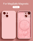 Magnetic Liquid Silicone Case For iPhones