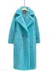 Long Winter Cashmere Lamb Winter Coat