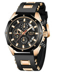 Luxury Silicone Sport Chronograph Watch