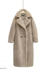 Long Winter Cashmere Lamb Winter Coat