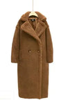 Long Winter Cashmere Lamb Winter Coat