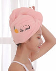 Microfiber Shower Cap Towel For Women