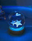 Crystal Night Ball with Base