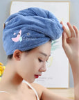 Microfiber Shower Cap Towel For Women