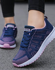 Womens Flats Sneakers Mesh Breathable