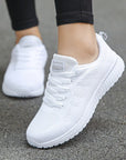 Womens Flats Sneakers Mesh Breathable