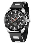 Luxury Silicone Sport Chronograph Watch