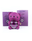 Rotating Bear Gift Box Rose Jewelry Box