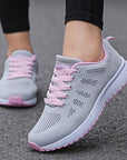 Womens Flats Sneakers Mesh Breathable